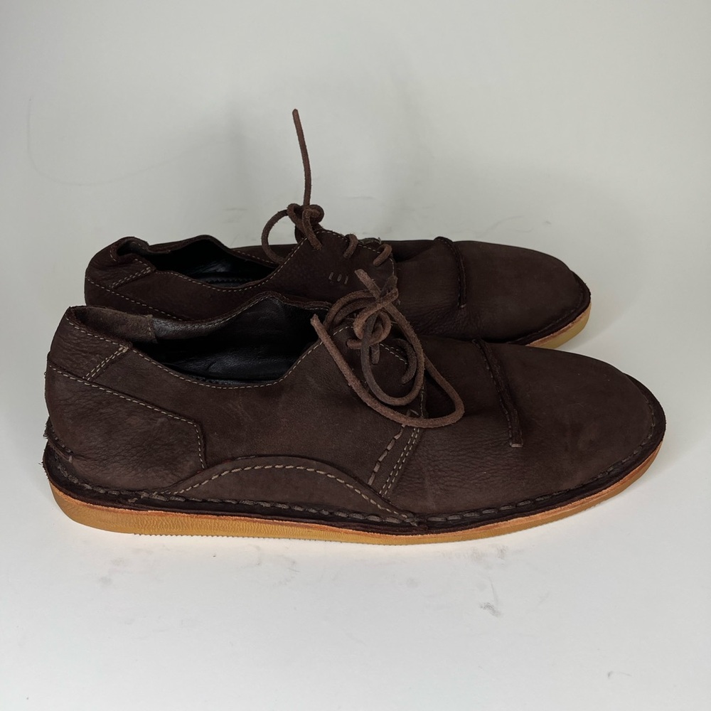 Oliberte Africa Brown Suede Leather Oxford Shoe Lace Up Casual  Men Size 42 US 9